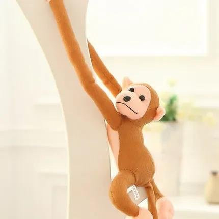 Binchi Fitness Affen-Plüschtier, Stoffpuppe, hellbraun, 60cm - Bild 1