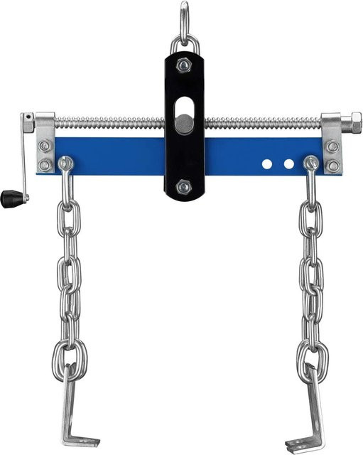 Wiltec Getriebeheber aus Stahl als Motorheber und Werkstattkran bis 680 kg in Blau - Bild 1