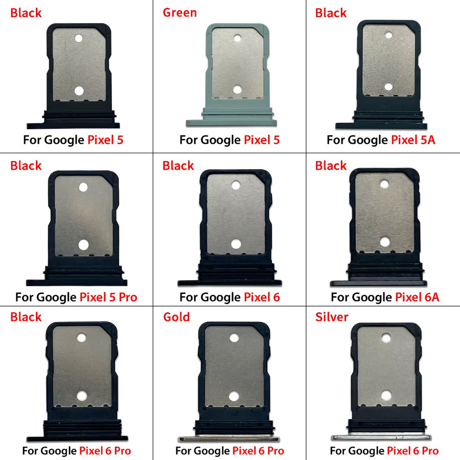 SUIYU Sim-Kartenhalter für Google Pixel 5, 5 Pro, 5A, 6 Pro und 6A in Schwarz - Bild 5