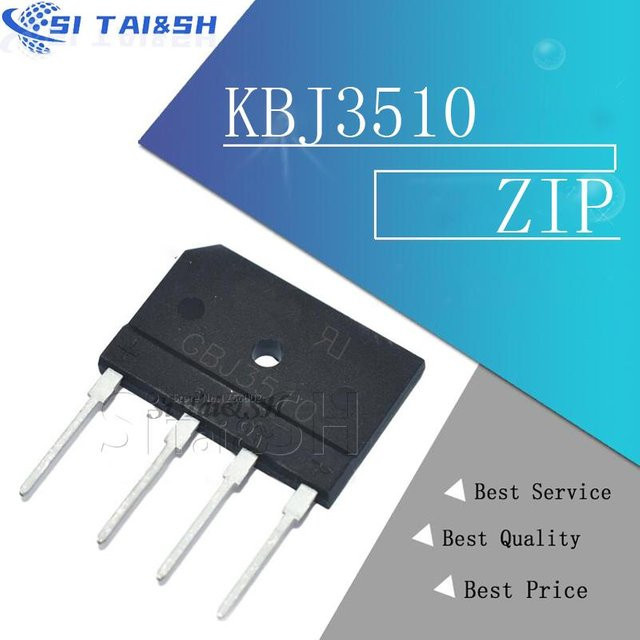 5er Set Si Tai&SH Brückengleichrichter KBJ3510 GBJ3510 35A 1000V in Schwarz - Bild 1