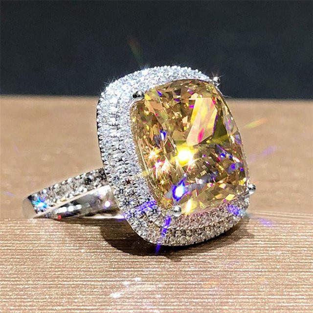 Huitan Ringe, Rosa Zirkonia, Kupfer, Silber, Damen - Bild 1