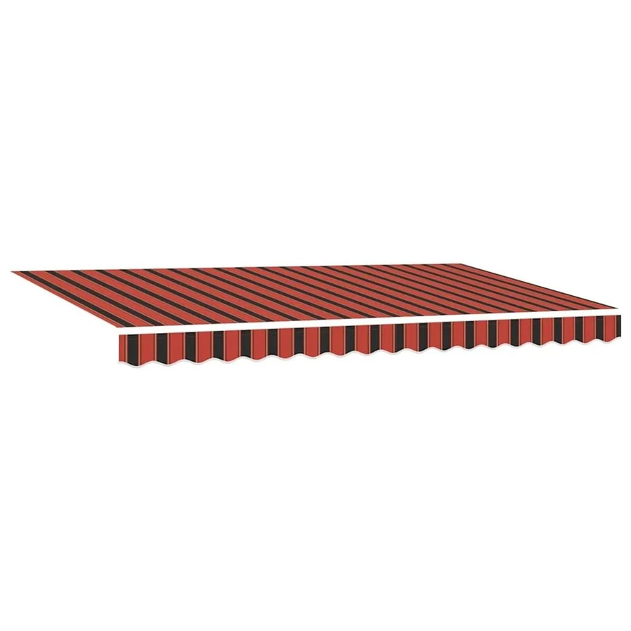 vidaXL Einziehbare Markise mit Fernbedienung in Orange, Stoff mit Streifenmuster, B: 350 cm, H: 200 cm - Bild 2
