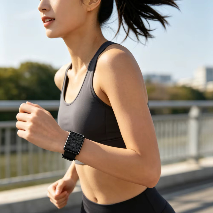 SZKOSTON Uhrenarmband Nylon, Schwarz, Amazfit Helio, Unisex - Bild 2