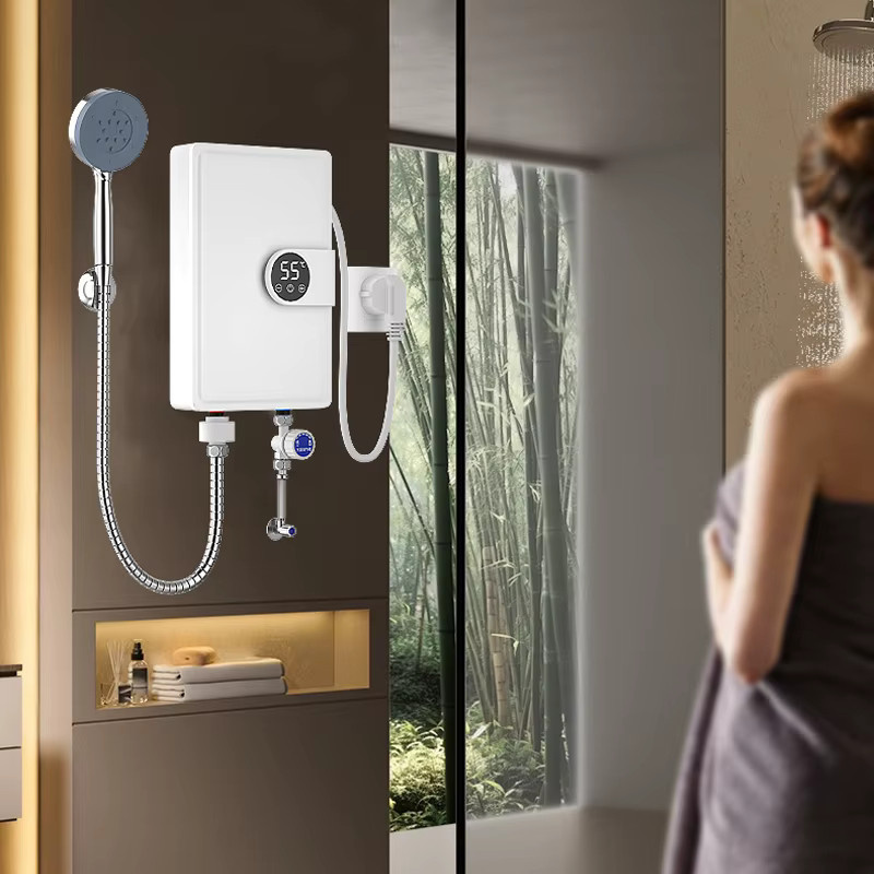 kbxlife Smart Inverter Elektrischer Warmwasserbereiter Durchlauferhitzer mit LED-Touch-Steuerung in Weiß - Bild 4