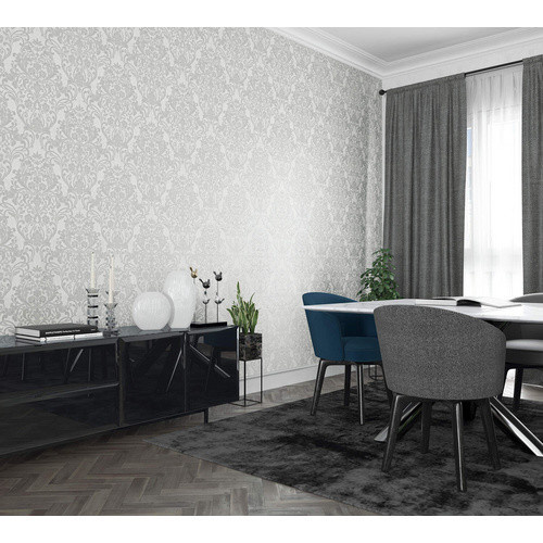 Marburg Vliestapete City Glam Ornamental in Grau, B/L: 0,53 x 10,05 m - Bild 2