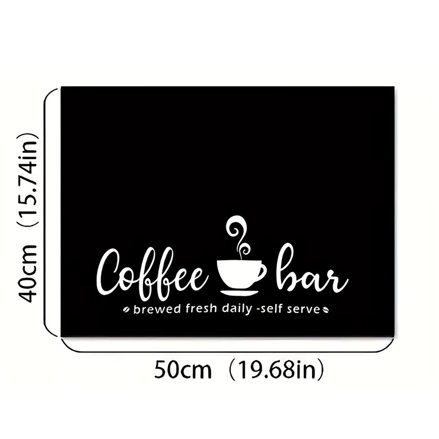 VIKAMA wasserabsorbierendes Kaffeemaschinen-Pad, rutschfest, Schwarz, B/T/H: 30 x 30 x 30 cm - Bild 5