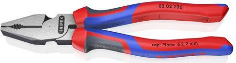 Knipex Kraft-Kombizange schwarz atramentiert mit Comfort-Griffen 200 mm - Bild 1
