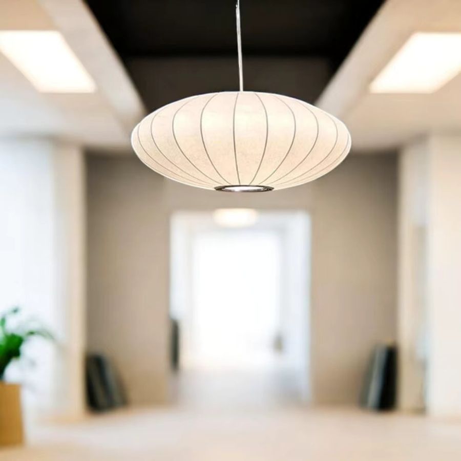 Joyinled Moderner Wabi-Sabi Seiden-Kronleuchter mit integriertem LED für Wohnzimmer und Restaurant - Bild 5
