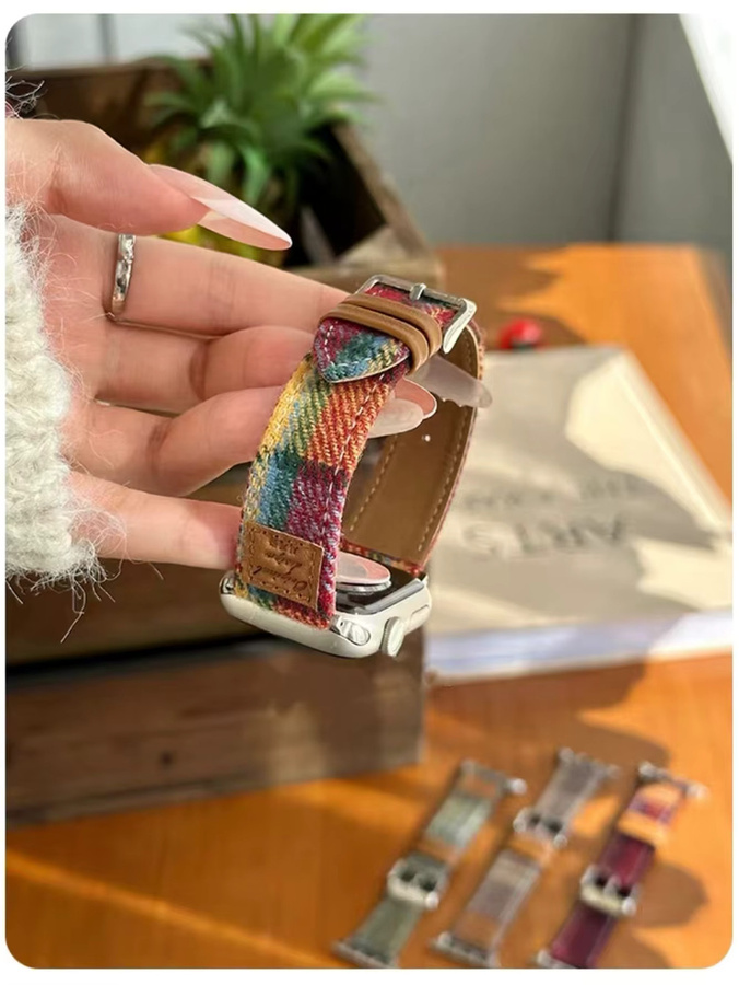 iwujiao Uhrenarmband Leder, Bunt, Damen - Bild 4