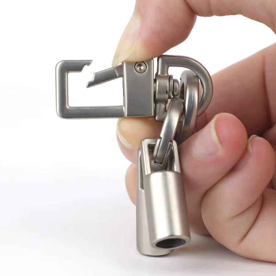 Noter Schlüsselanhänger, Metall, doppelter Haken, 6 mm Innendurchmesser - Bild 2