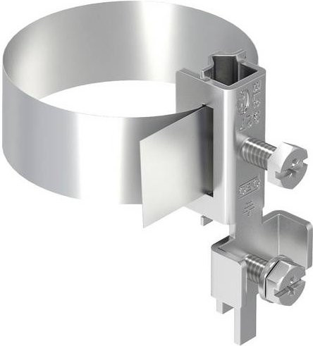 OBO Bettermann 5057599 927 2 6-K Erdung, 10 Stück, Silber - Bild 1
