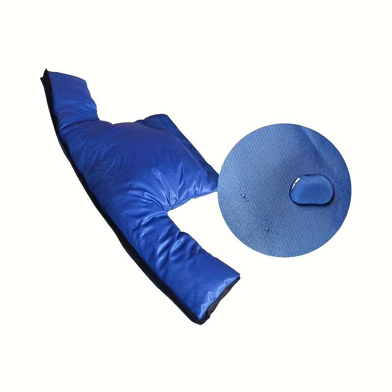 Robuste doppelseitige Winterwasserzählerabdeckung aus blauem Polyester mit isoliertem Rohrschutz und abnehmbarem Design - Bild 3
