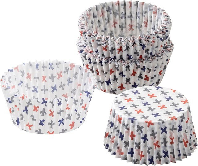 Dr. Oetker Papierbackförmchen Design in Rot, Weiß und Mehrfarbig, 50 Stück, FSC-zertifiziertes Papier - Bild 1