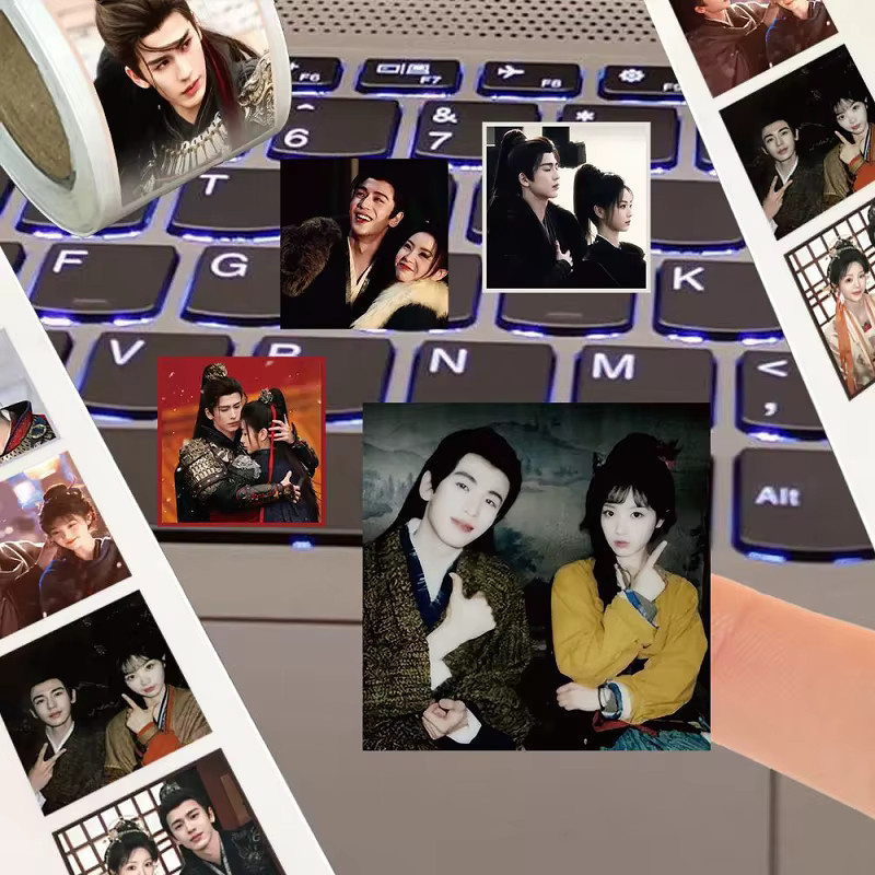 nbyinto 500 Stück Set Chinesische Drama Zhu Yu Roll Aufkleber Wasserfeste Vinyl-Sticker Fan Changyu Xie Zheng CP Charakter Multicolor - Bild 5