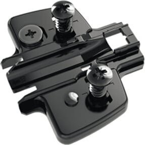 Hettich MB-Kreuzmontageplatte Sensys 8099 Distanz 1,5mm in Obsidianschwarz - Bild 1