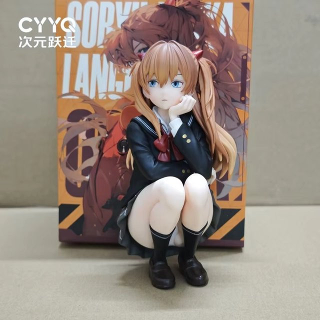 Bandai Evangelion Anime-Mädchen Asuka, Actionfigur, 14 cm - Bild 1