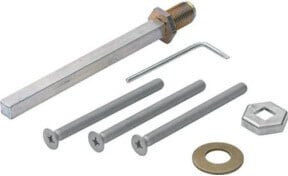 Hoppe Wechselschutzgarnitur 4-KT aus Stahl, Farbe: Silber, verzinkt, TS 67-72mm - Bild 1