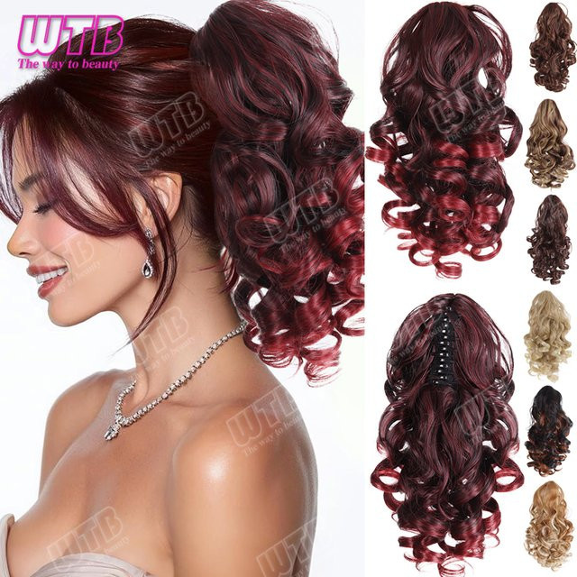 WTB Roman Curl Pferdeschwanz Synthetik-Perücke, kurz lockig, Damen - Bild 1