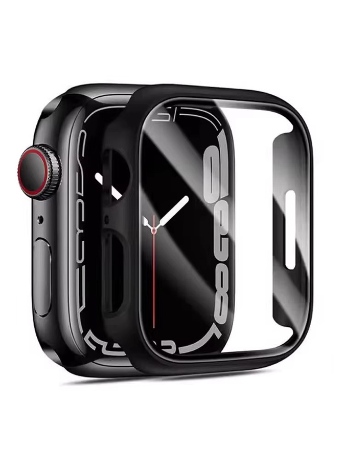 Apple Displayschutzfolie, Gehärtetes Glas, Schwarz, Unisex - Bild 3