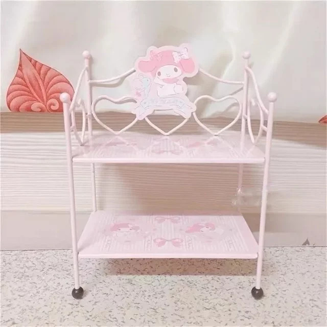 Sanrio My Melody Herz Aufbewahrungsregal aus Eisen in Pink für deinen Schreibtisch - Bild 1