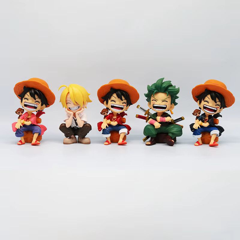 Bandai One Piece Anime Figur Luffy lachend multicolor, Höhe: 13 cm - Bild 3