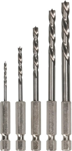 Bosch Holzbohrer-Set mit Sechskantschaft, 5-teilig, Farbe: Silber, Durchmesser: 2 mm - 6 mm - Bild 2