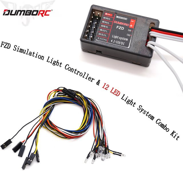 DUMBORC FZD Simulations-Lichtsteuerung & 12 LED-Lichtsystem-Kombi-Set, Fahrzeugteile - Bild 1