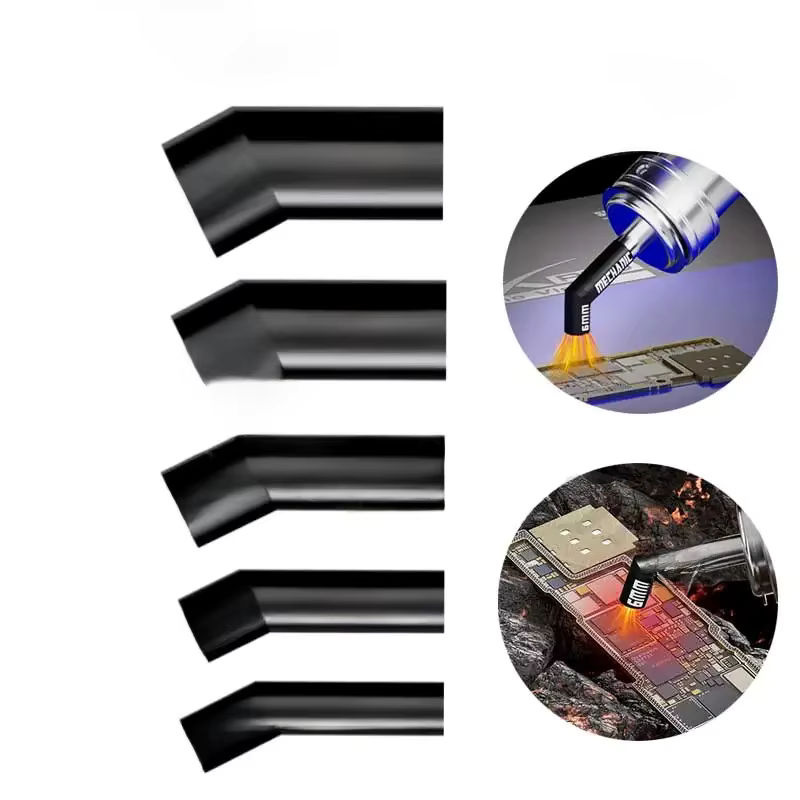 MECHANIC Heißluftdüse für 861 Diagonal-Luftpistole, schräge Blasdüse für gleichmäßige Erwärmung, Durchmesser: 5 mm, 6 mm, 8 mm, 10 mm, 12 mm - Bild 6