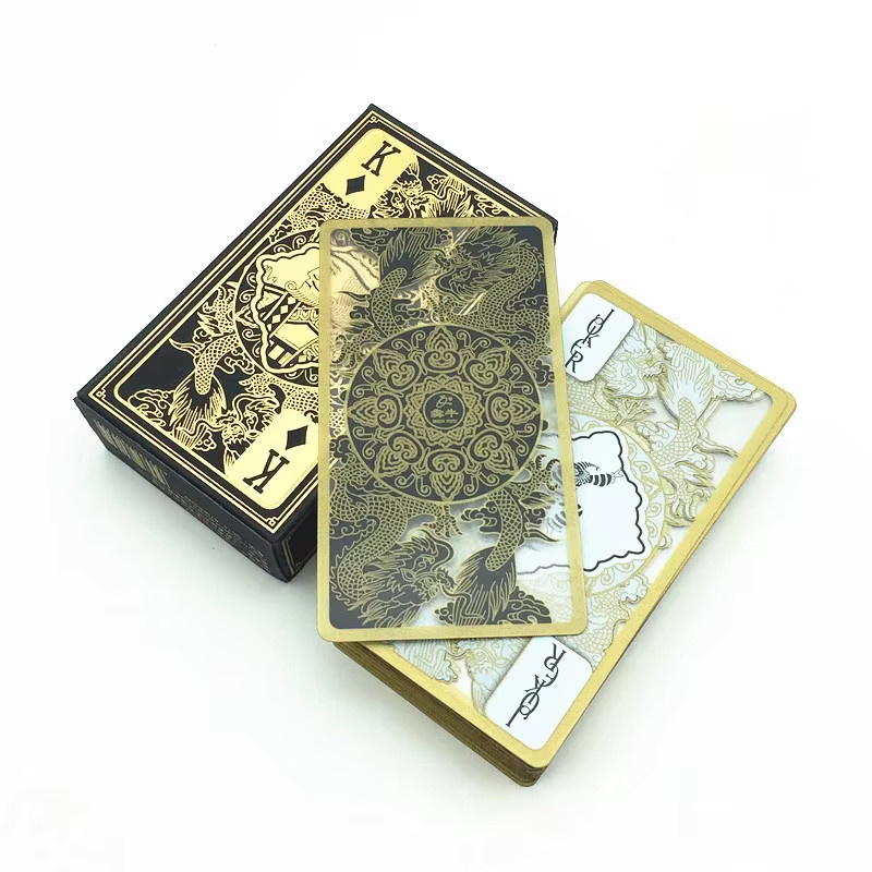 BLINKMOTH Carta De Poker Spielkarten, goldene, 1 Set - Bild 2