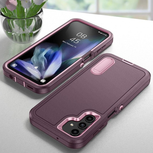 Robuste und stoßfeste Schutzhülle für Samsung Galaxy A15 5G/4G sowie weitere Modelle, Farbe: Violett - Bild 1