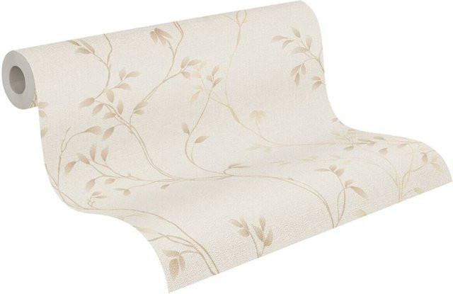 A.S.Creation Vliestapete Blätterranke in Braun Beige Creme B/H: 53 x 1005 cm - Bild 1