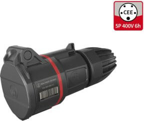 Walther Werke CEE NEO Kupplung Classic 16A 5P 6h IP54 in Rot/Schwarz - Bild 1