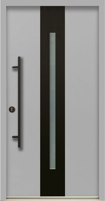 Splendoor Haustür ThermoSpace Prime Dublin in Grau mit Glaseinsatz, Anschlag Links, Höhe: 210 cm, Breite: 110 cm - Bild 1