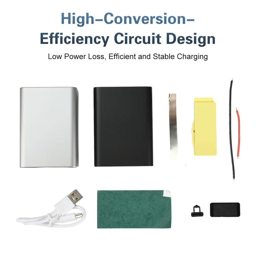 Gaqqee DIY Powerbank-Kit mit 22,5W Schnellladung, 0,96 Zoll TFT-Farbdisplay und Dual-USB-Typ-C für 21700 Akkus - Bild 2