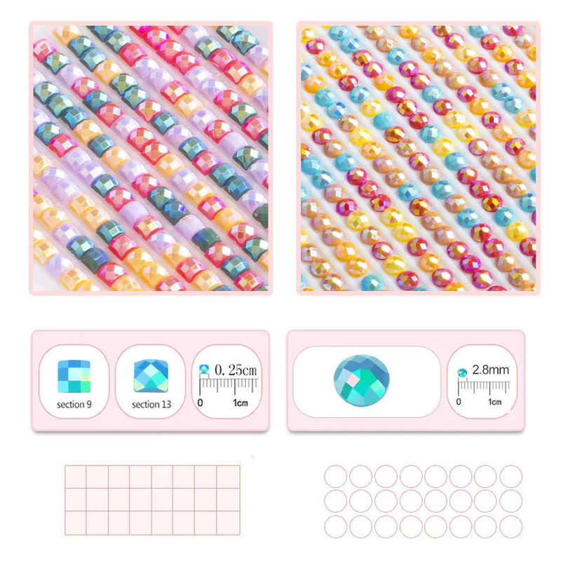 Disney Diamantmalerei Rapunzel DIY Mosaik Set für Mädchen in Multicolor mit runden Steinen - Bild 5