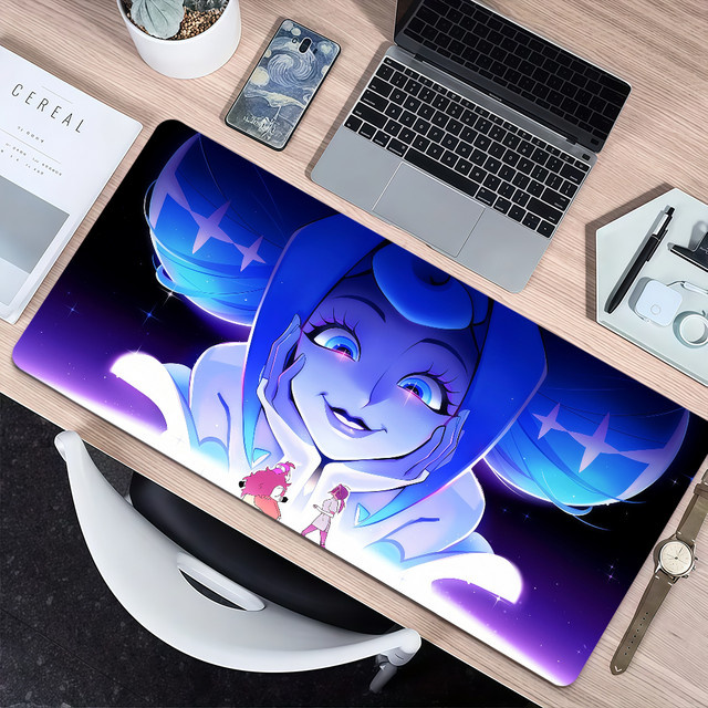 Großes Gaming-Mauspad K-Nights of G-Guinevere im Cartoon-Anime-Design, rutschfest mit Lockedge, Mehrfarbig - Bild 1