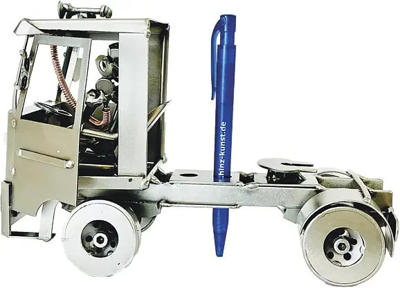 Hinz & Kunst Stiftehalter Modell Trucker aus Metall in Silber - Bild 1