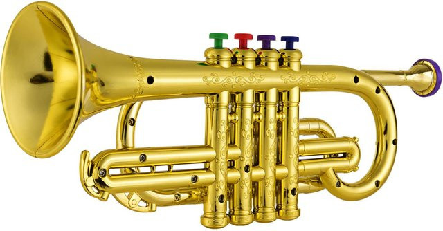 Bai Fen Bai Trompete musikalisches Lernspielzeug ABS gold - Bild 1