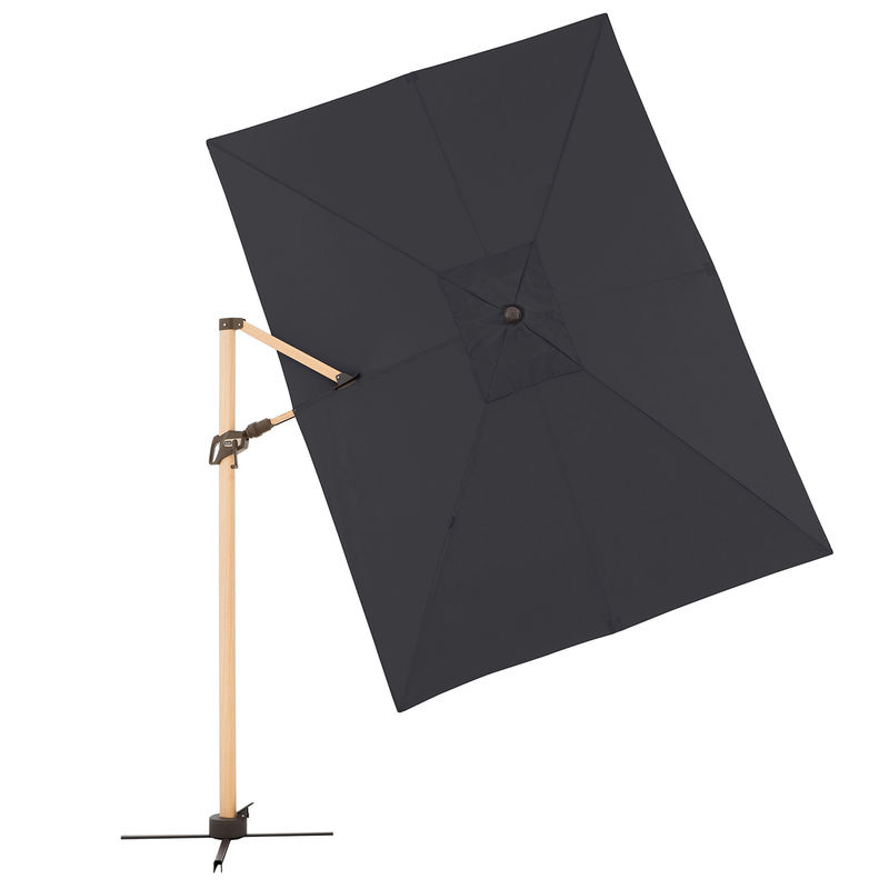 Doppler Alu Wood AX Ultra Ampelschirm in Anthrazit mit Kurbelmechanik, B/H/T: 300 x 250 x 220 cm - Bild 3