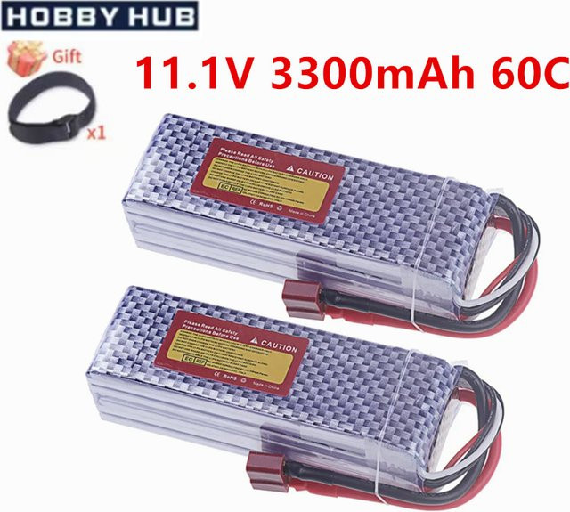 RC.BURST LiPo Akku 3S 3300mAh 11,1V 60C für Drohnen, RC-Flugzeuge und Boote mit XT60, DEANS T, XT30 und JST Steckern, Multicolor - Bild 1