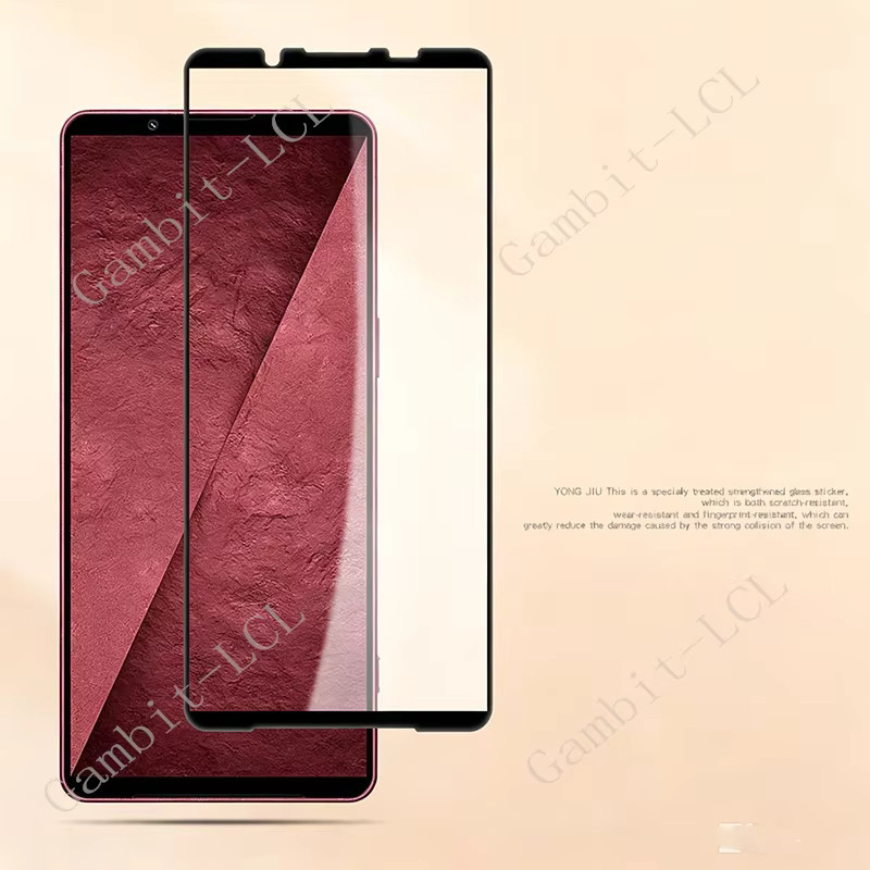 2 Stück Sony Xperia 1 VIII VII VI V IV III II 5 10 VII Displayschutzfolie aus gehärtetem Glas 9H HD transparent - Bild 3