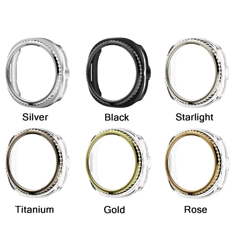 CAOWTAN Hülle für Samsung Galaxy Watch 8 Classic 46 mm, PC, Starlight - Bild 2