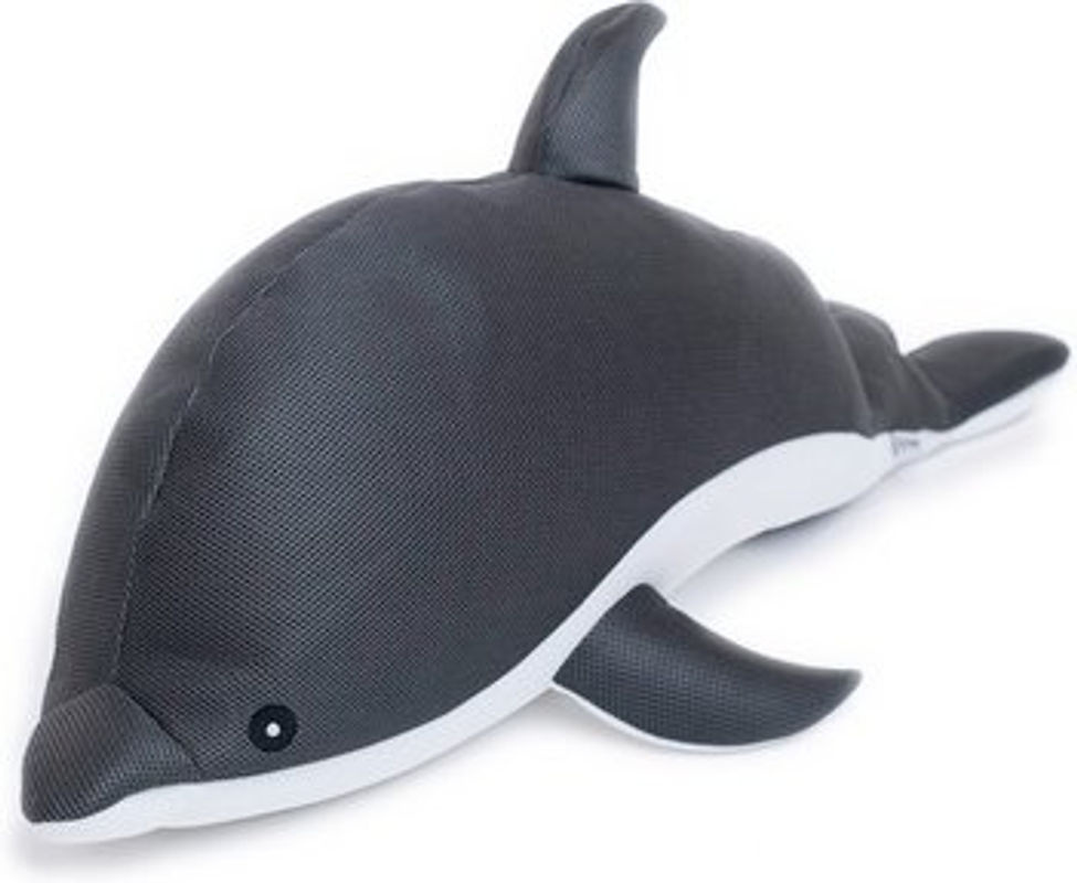 Westmann Pool Buddy Sitzsack Delfin in Grau Weiß aus Polyester B/H/T: 102 x 36 x 40 cm - Bild 7