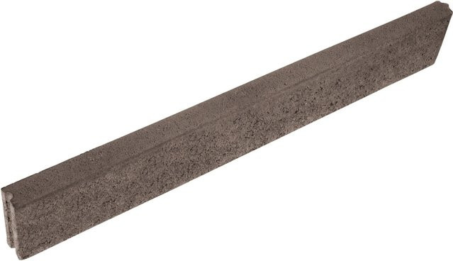 EHL Rasenkantenstein Anthrazit abgerundet B: 100 cm, H: 15 cm, T: 5 cm - Bild 1