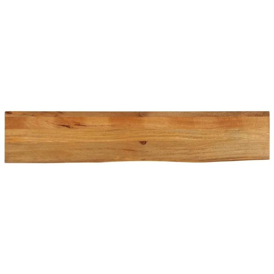 vidaXL Tischplatte aus Massivholz Mango mit Baumkante, Braun, B/T/H: 180 x 30 x 2,5 cm - Bild 2