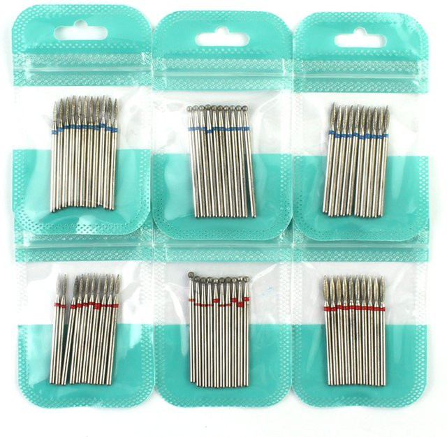 APRITH Diamant Fräser Nagel Bohrer Set, 10 Stück, Unisex - Bild 1