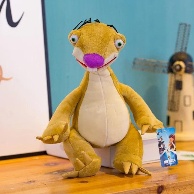 Eiszeit Plüschtier Eichhörnchen Mammut Elefant Säbelzahntiger, Puppe, Weiches Kuscheltier, 20cm - Bild 1