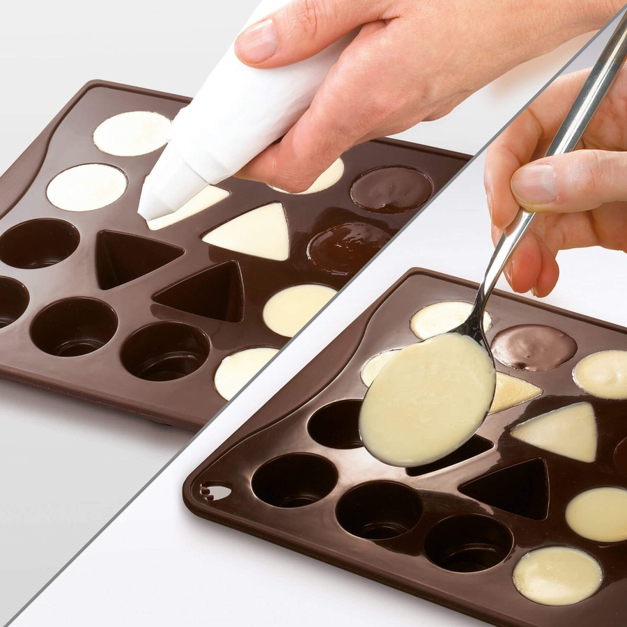 Dr. Oetker Silikonform Classic Confiserie in Braun für Cake Pops, spülmaschinenfest und gefriergeeignet - Bild 3