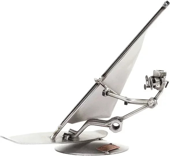 Hinz & Kunst Schraubenmännchen Windsurfer aus Metall in Silber - Bild 1