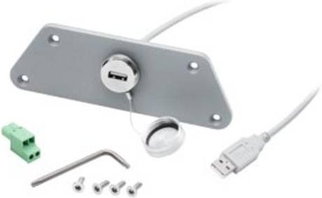 Siemens SPS-Schnittstelle 6AV7674-0LX00-0AA0 in Grau und Silber mit USB-A Anschluss - Bild 1